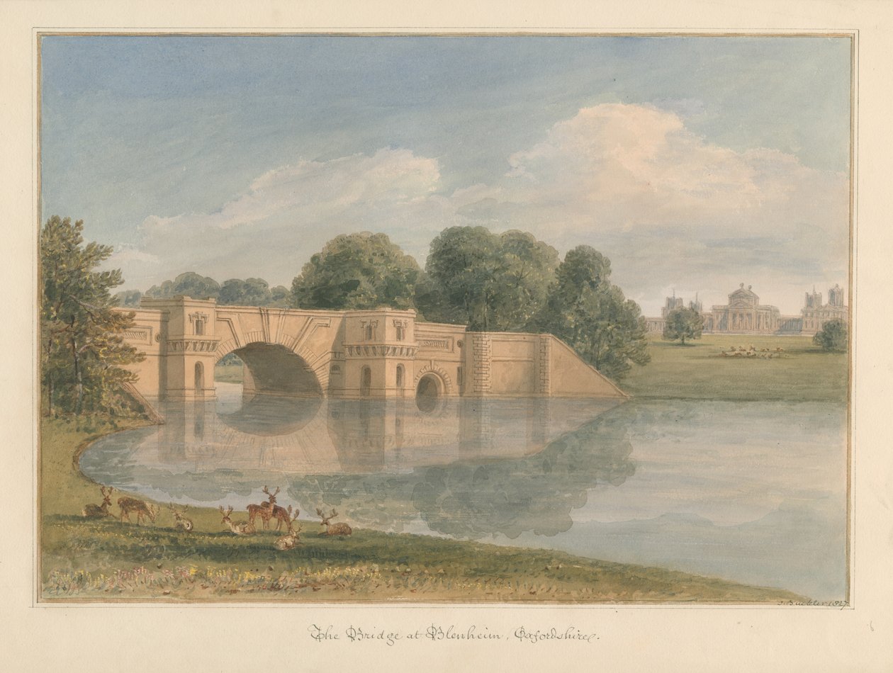 Oxfordshire - Bleinheim [Palácio] - Ponte de John Buckler