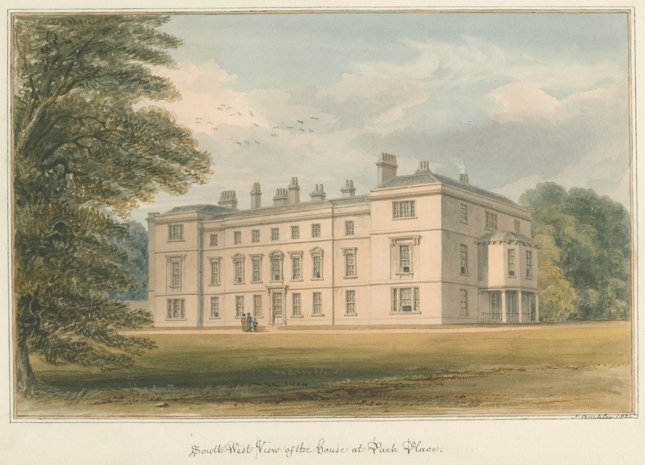 Oxfordshire - Henley upon Thames- Park Place House, 1826 de John Buckler