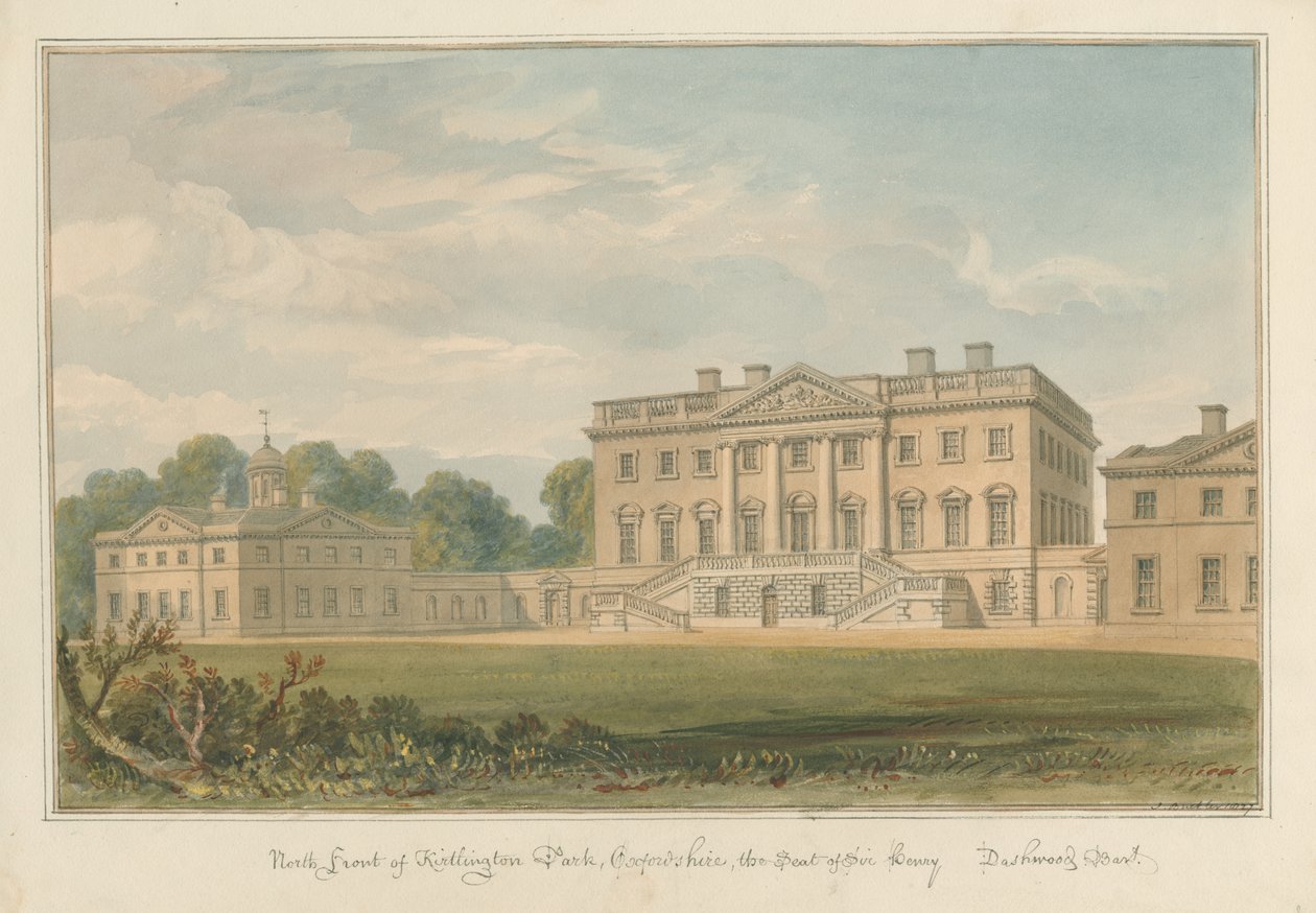 Oxfordshire - Kirtlington Park, 1827 de John Buckler