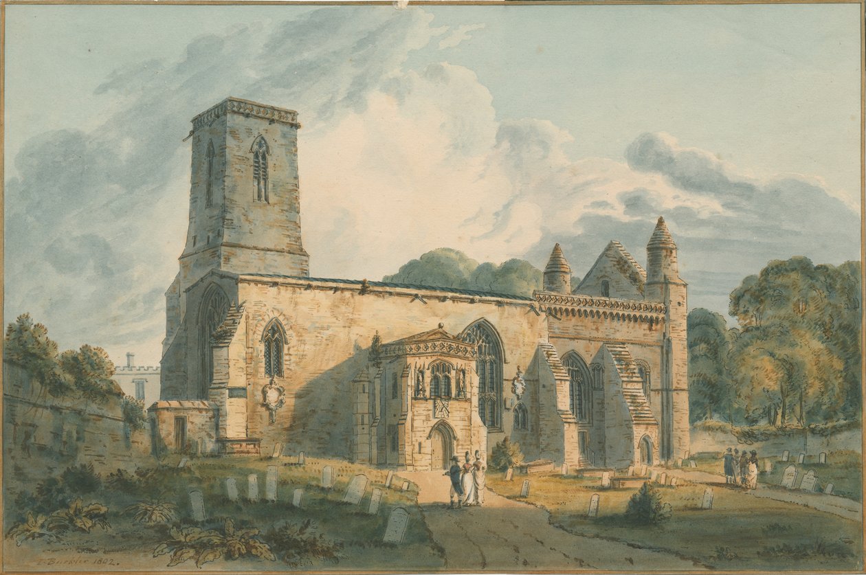 Oxfordshire - Igreja de São Pedro e São Paulo, 1802 de John Buckler