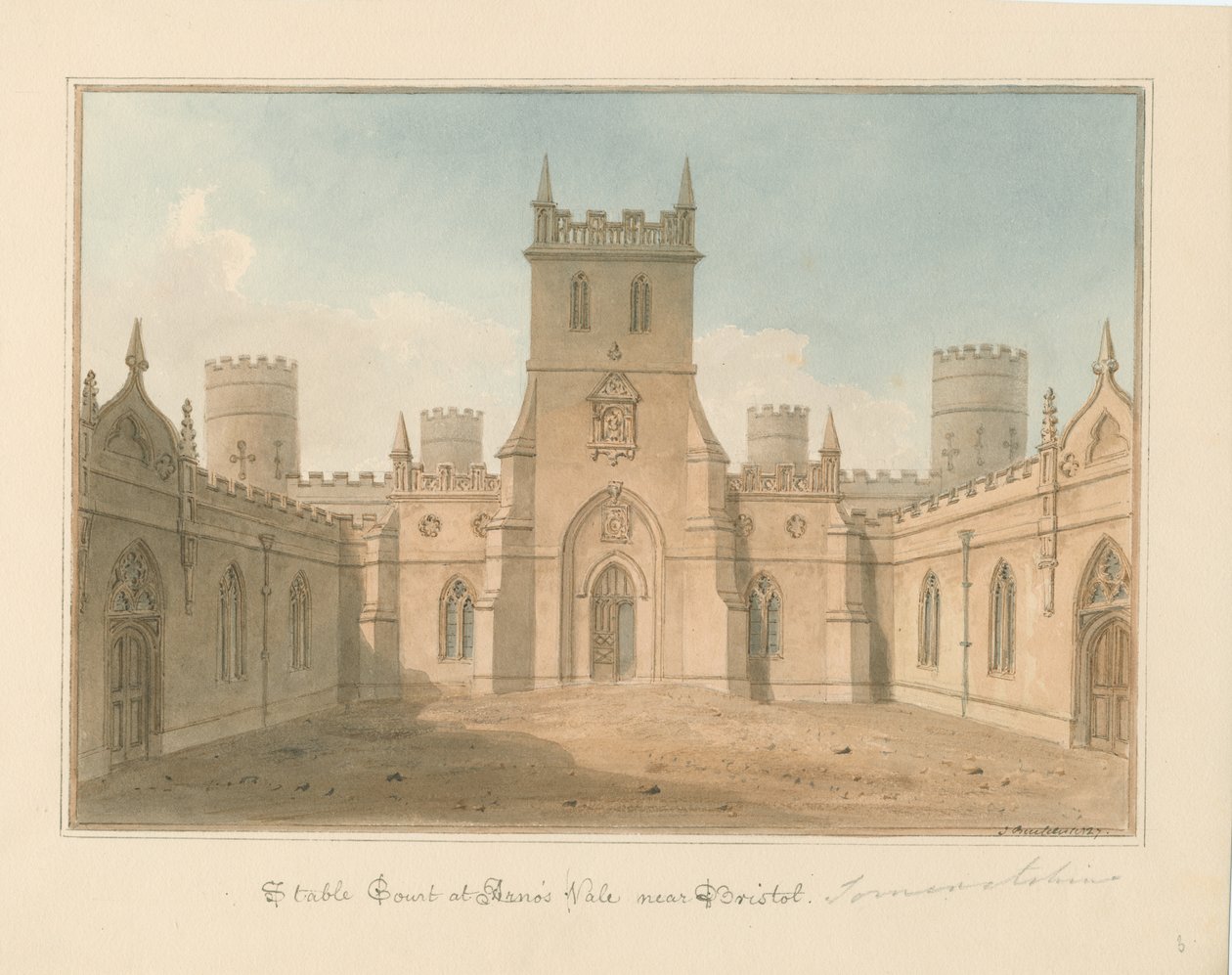 Somerset - Bristol - Stable Court at Arno "s Vale, 1827 de John Buckler