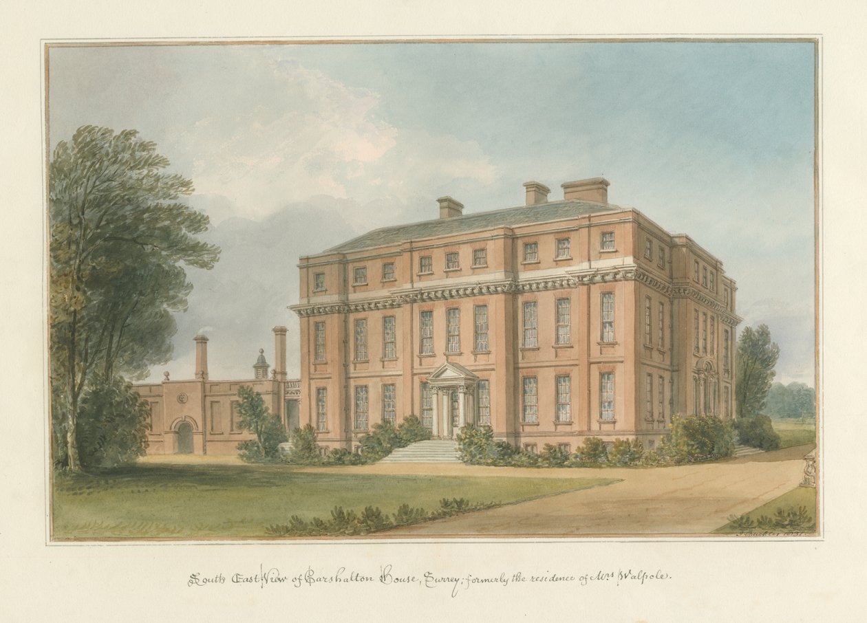 Surrey - Carshalton House, 1831 de John Buckler