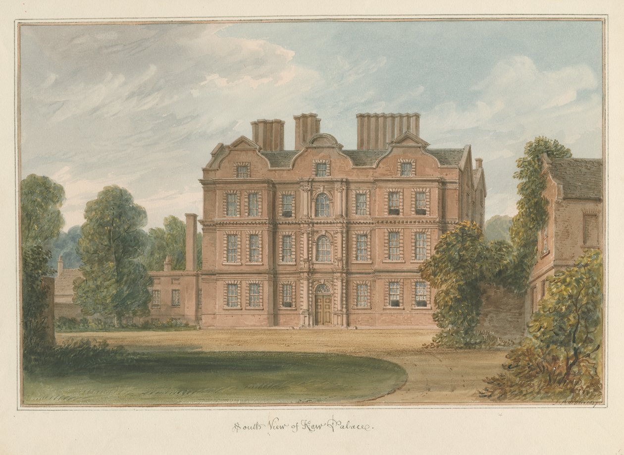 Surrey - Palácio de Kew, 1827 de John Buckler
