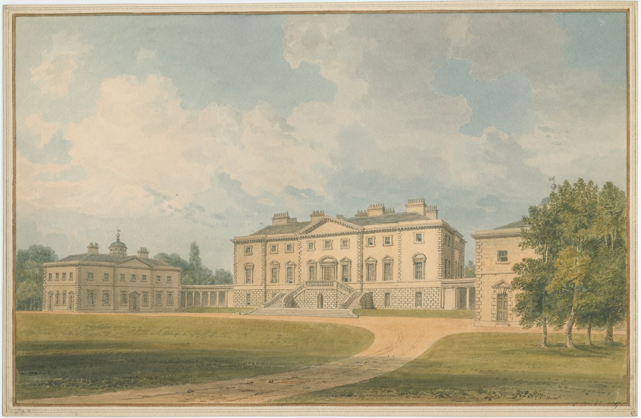 Sussex - Hall em local desconhecido, 1807 de John Buckler