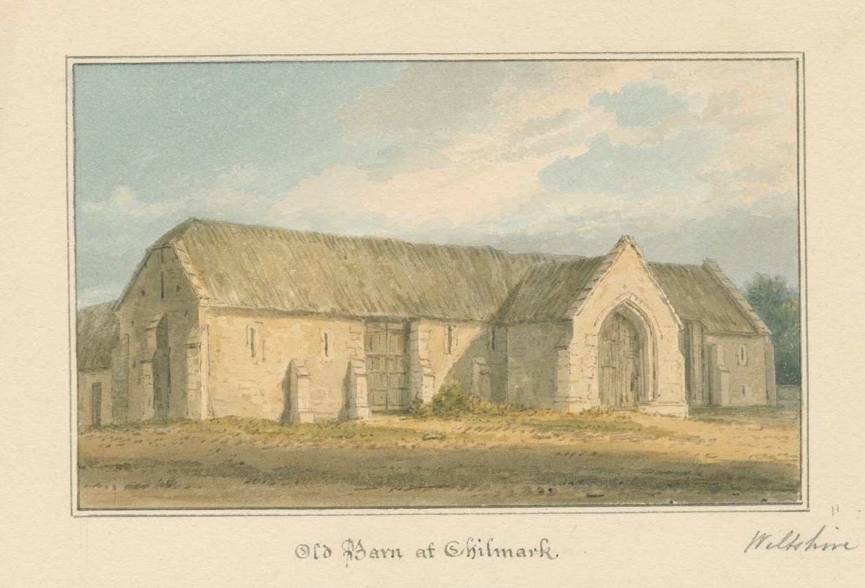 Wiltshire - Chilmark - Old Barn, 1817 de John Buckler
