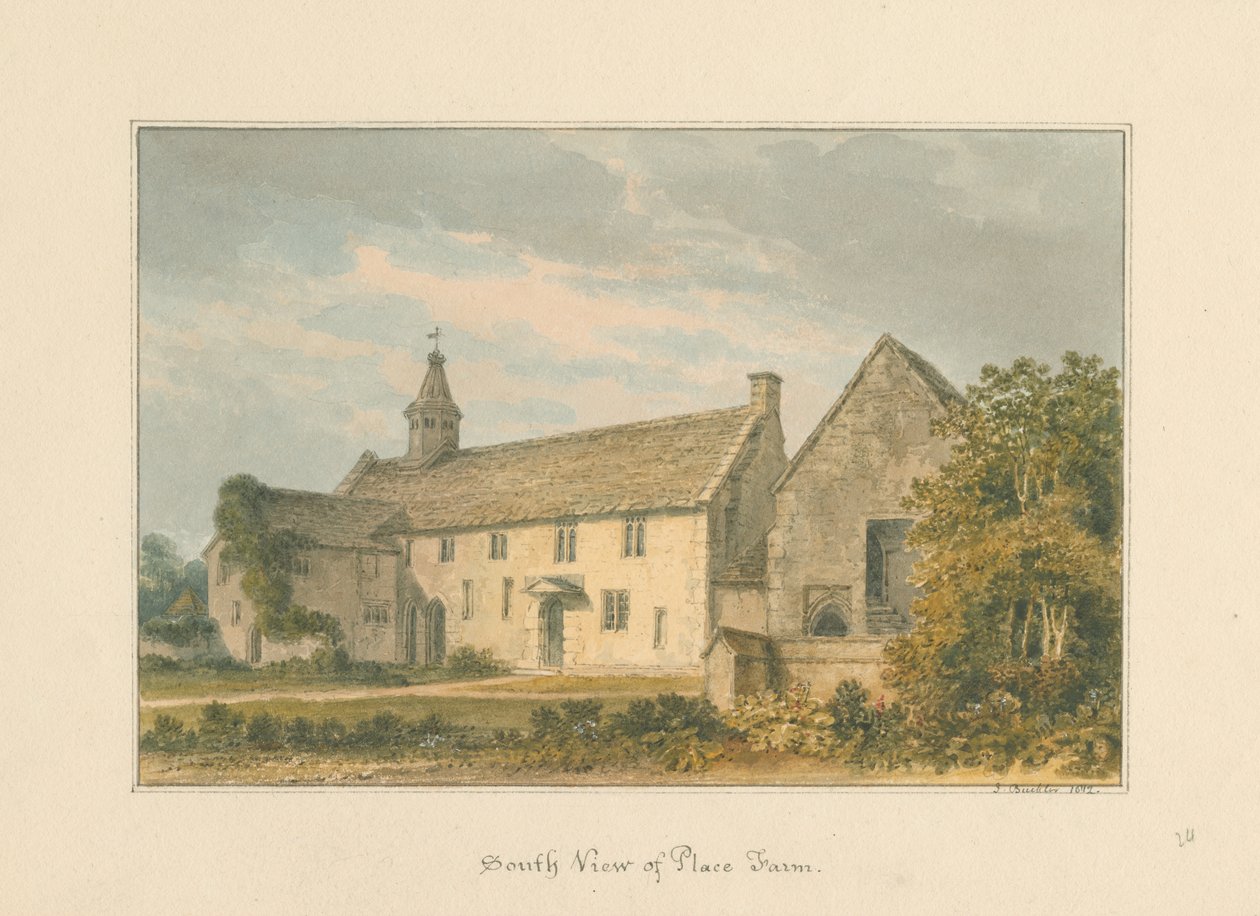 Wiltshire - Place Farm, 1812 de John Buckler