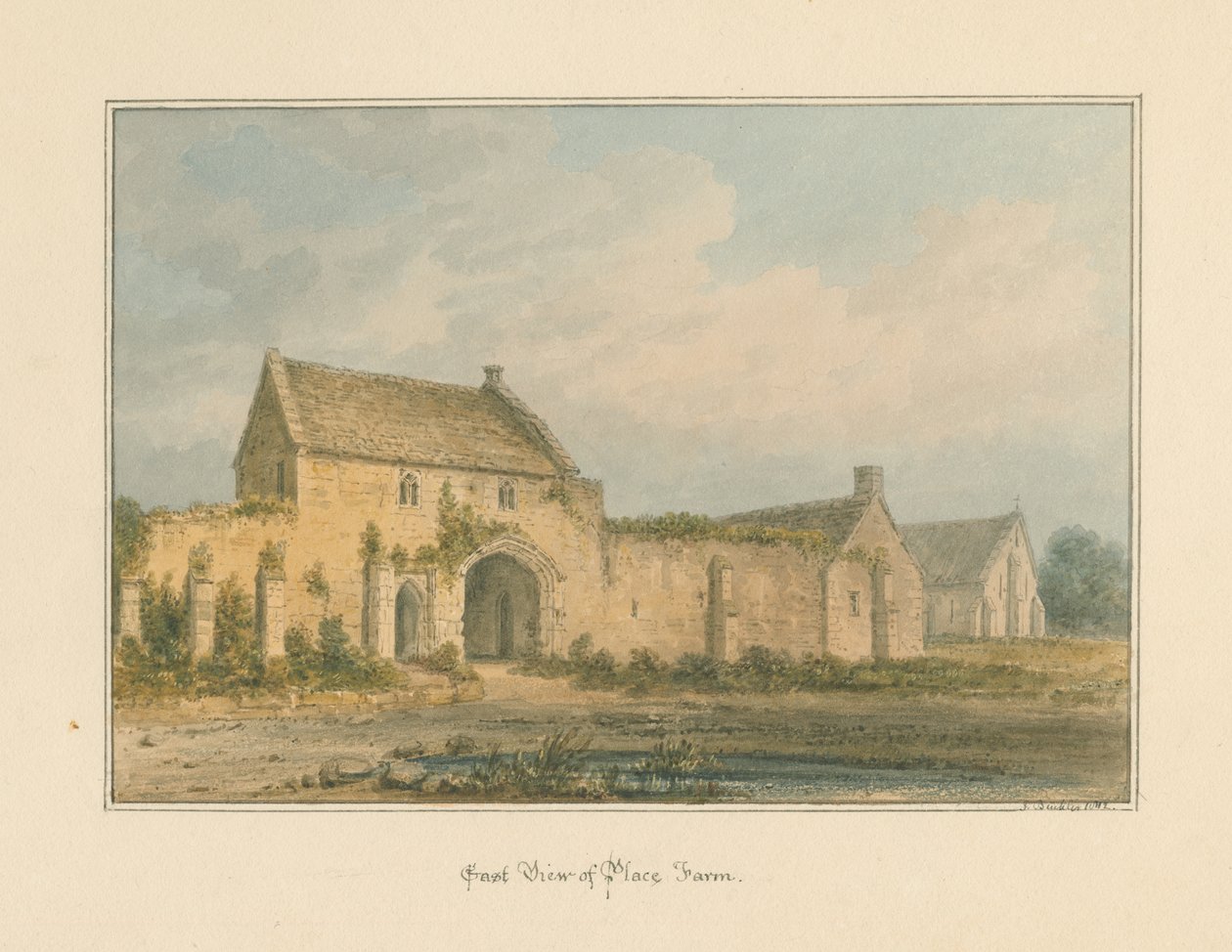 Wiltshire - Place Farm, 1812 de John Buckler
