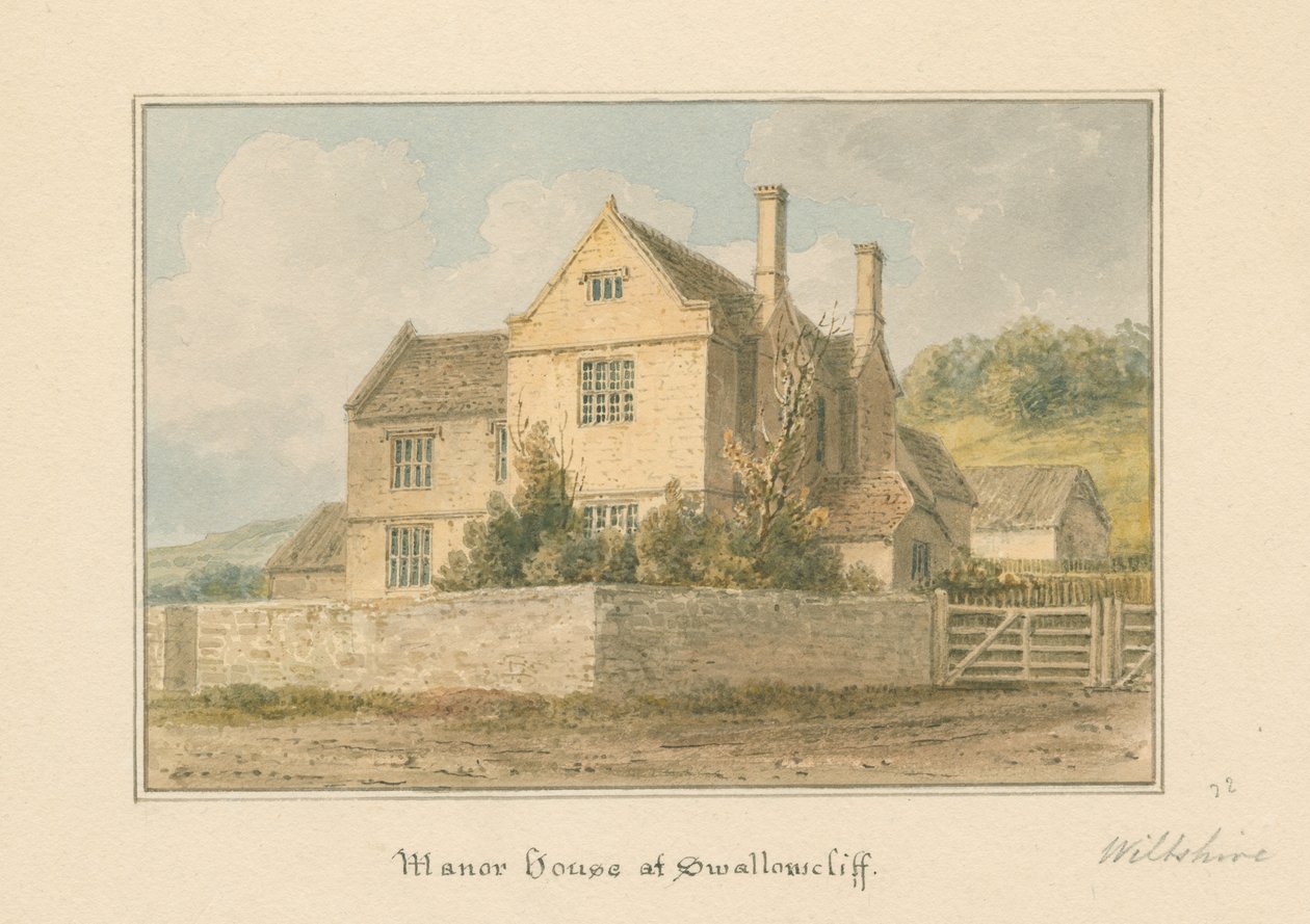 Wiltshire - Mansão Swallowcliff, 1817 de John Buckler