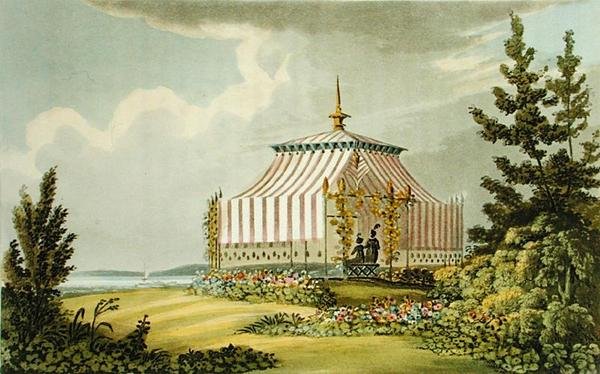Uma tenda veneziana, do Ackermann