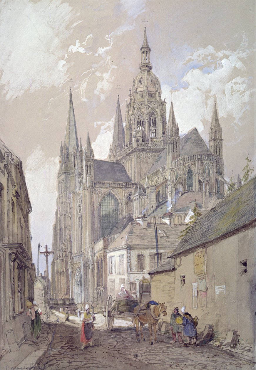 Catedral de Bayeux, vista do sudeste de John Burgess