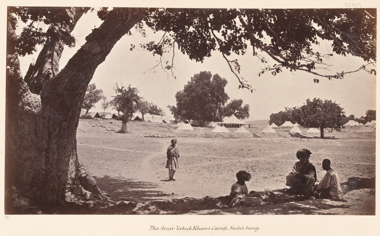 O acampamento Safed Sang de Amir Jacob Khan, 1879 de John Burke