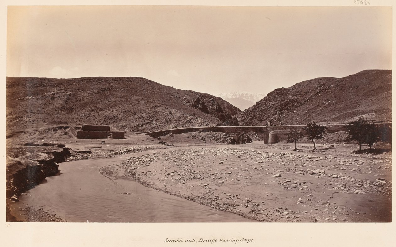 A ponte em Surakh-aub, 1879 de John Burke