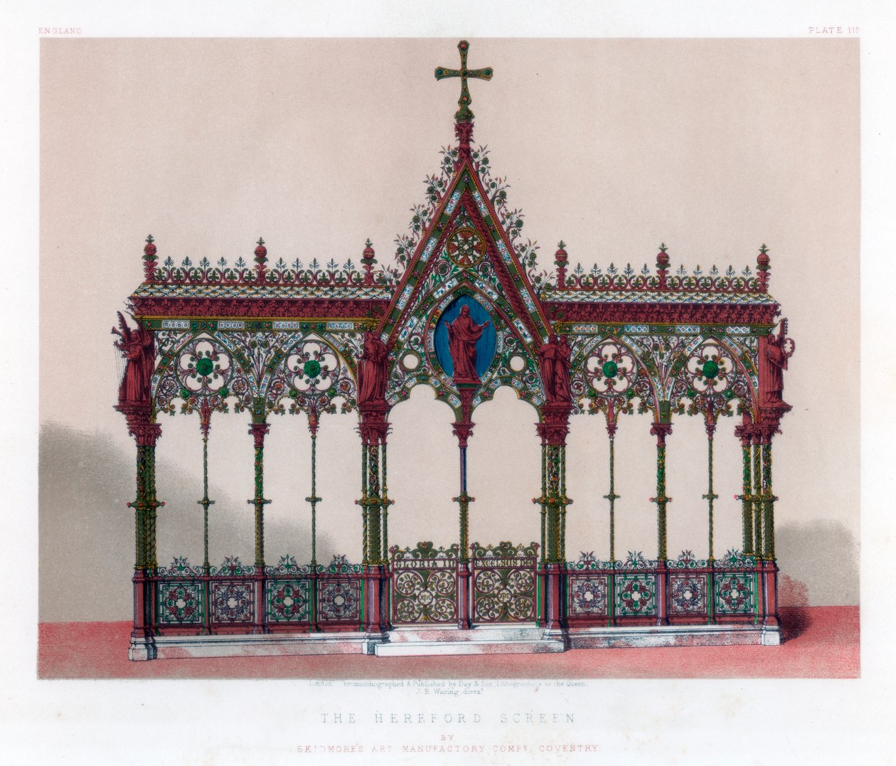 A tela de Hereford, século XIX. de John Burley Waring
