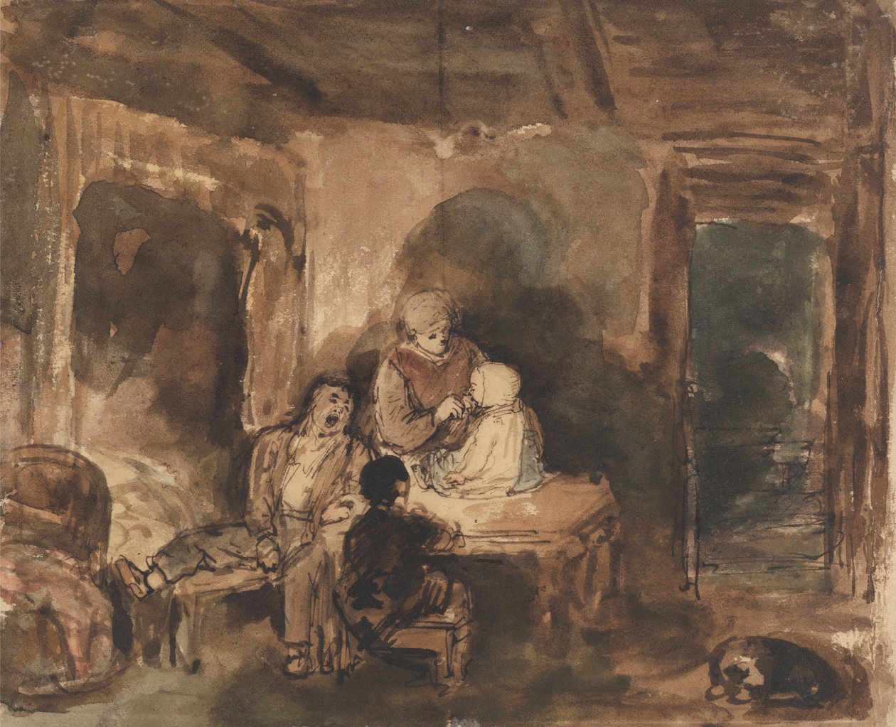 Interior da casa de campo de John Burnet