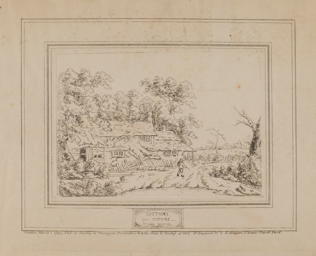 Casas de campo da Natureza (com a casa de campo à esquerda) de John Burton