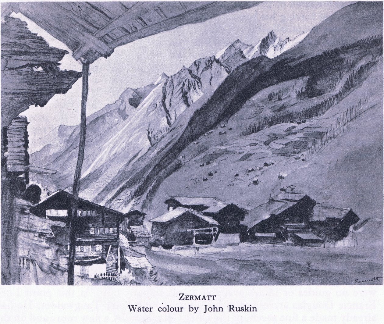Zermatt, da British Adventure, publicado por Collins, 1947 de John Bushin