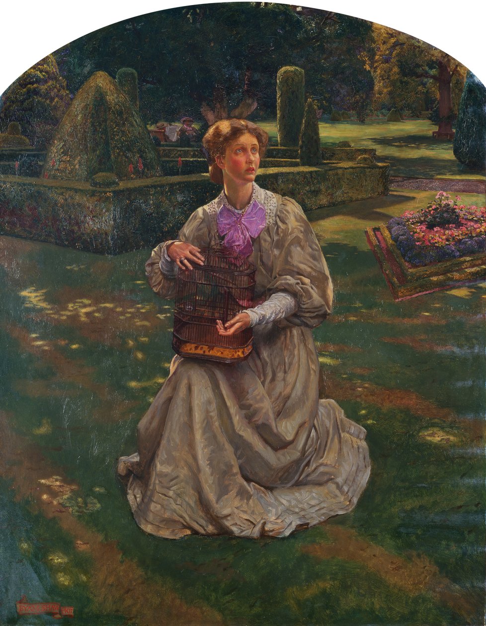 O pássaro enjaulado de John Byam Liston Shaw