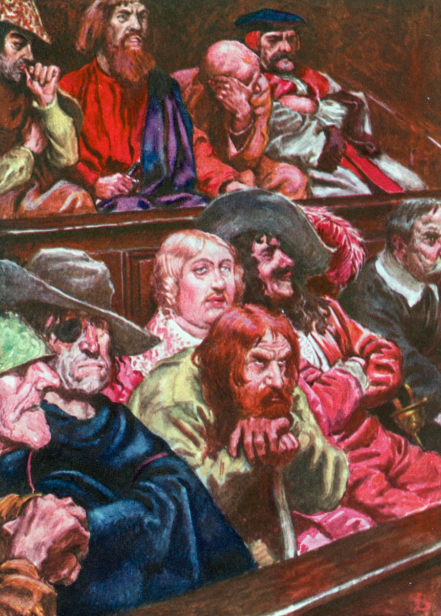 O Júri (litografia a cores) de John Byam Liston Shaw
