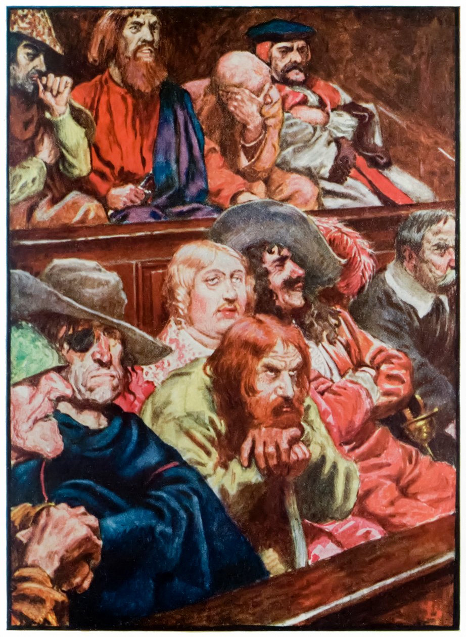 "O júri" de "O peregrino" progride deste mundo para o que está por vir "por John Bunyan de John Byam Liston Shaw