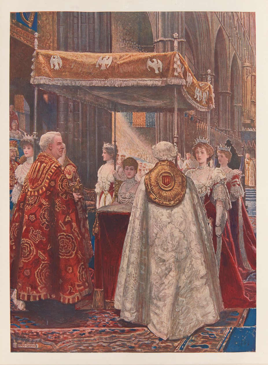 A unção da Rainha Alexandra de John Byam Liston Shaw