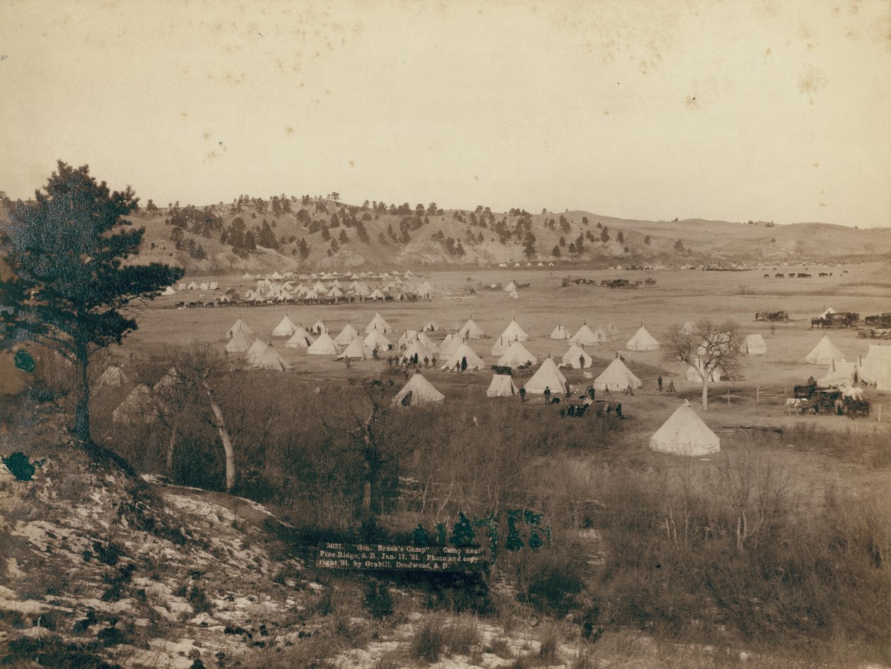 Acampamento do General Brook perto de Pine Ridge de John C. H. Grabill