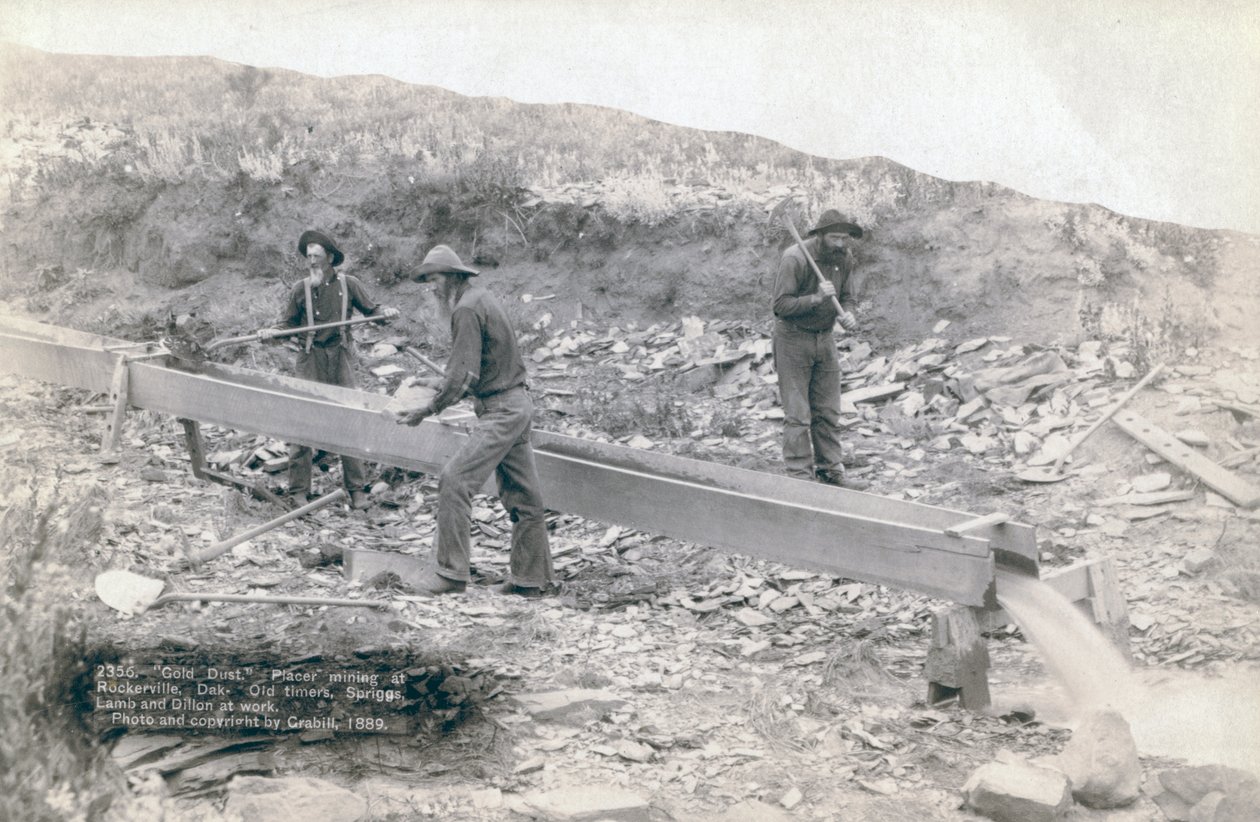 Mineração de ouro, Rockerville de John C. H. Grabill