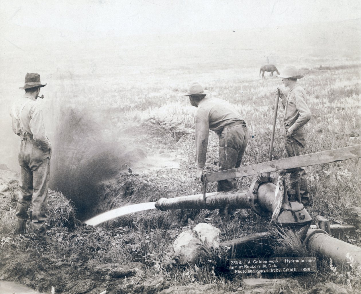 Mineração hidráulica, Rockerville de John C. H. Grabill