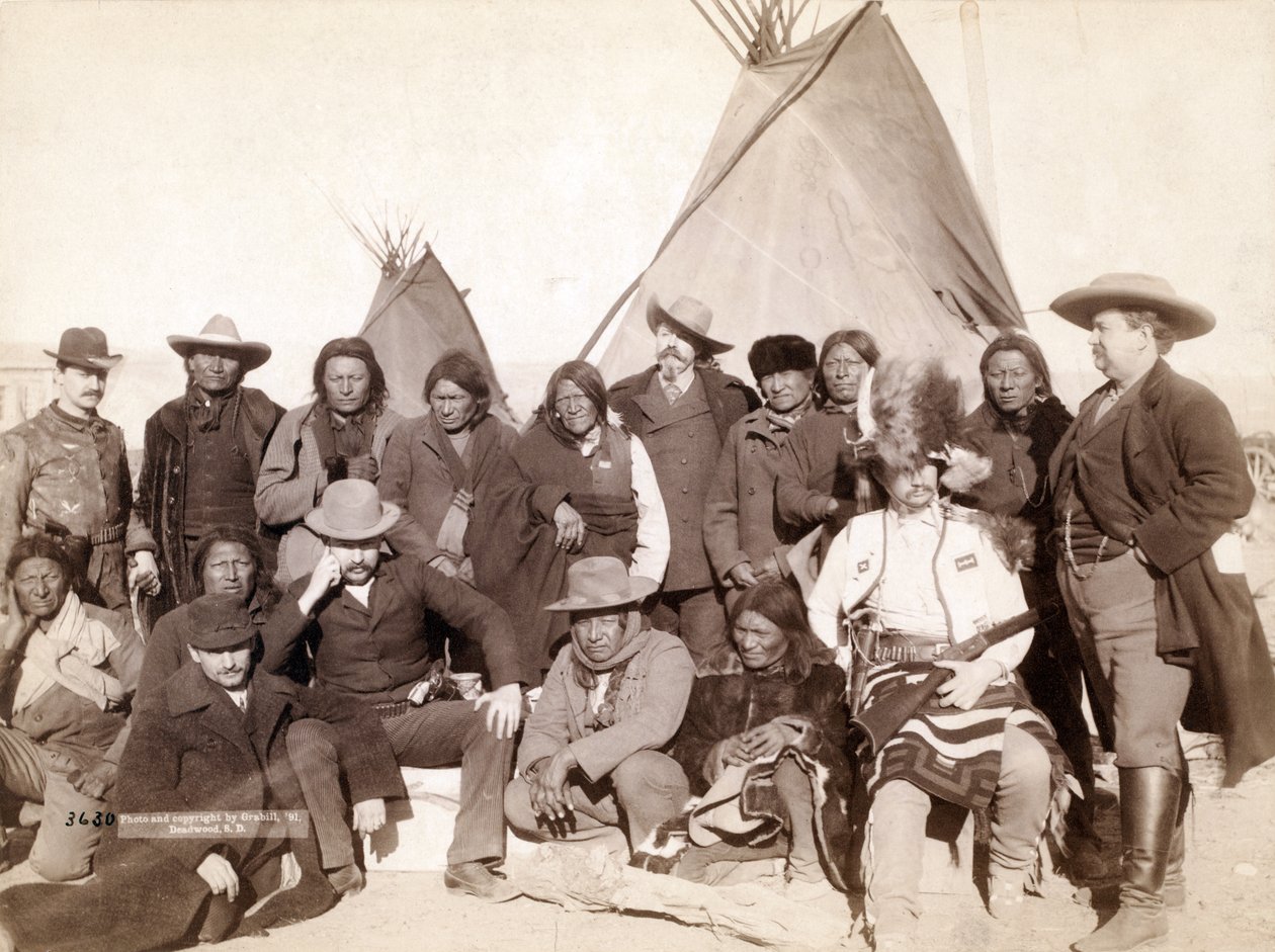 Chefes Indianos e Funcionários dos EUA em Pine Ridge, 1891 de John C. H. Grabill