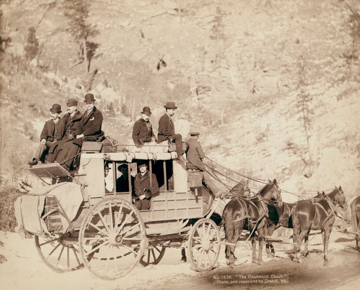 O Autocarro de Deadwood em viagem no Dakota do Sul de John C. H. Grabill