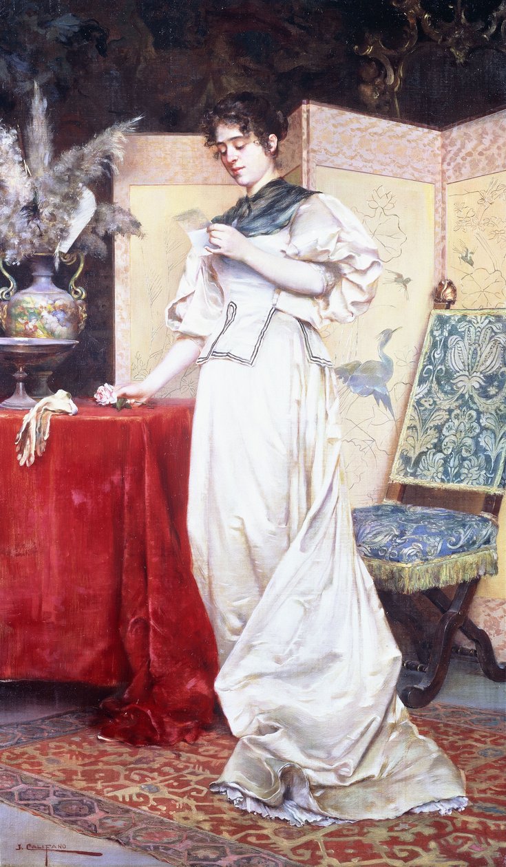 A Carta de Amor, c.1890 de John Califano