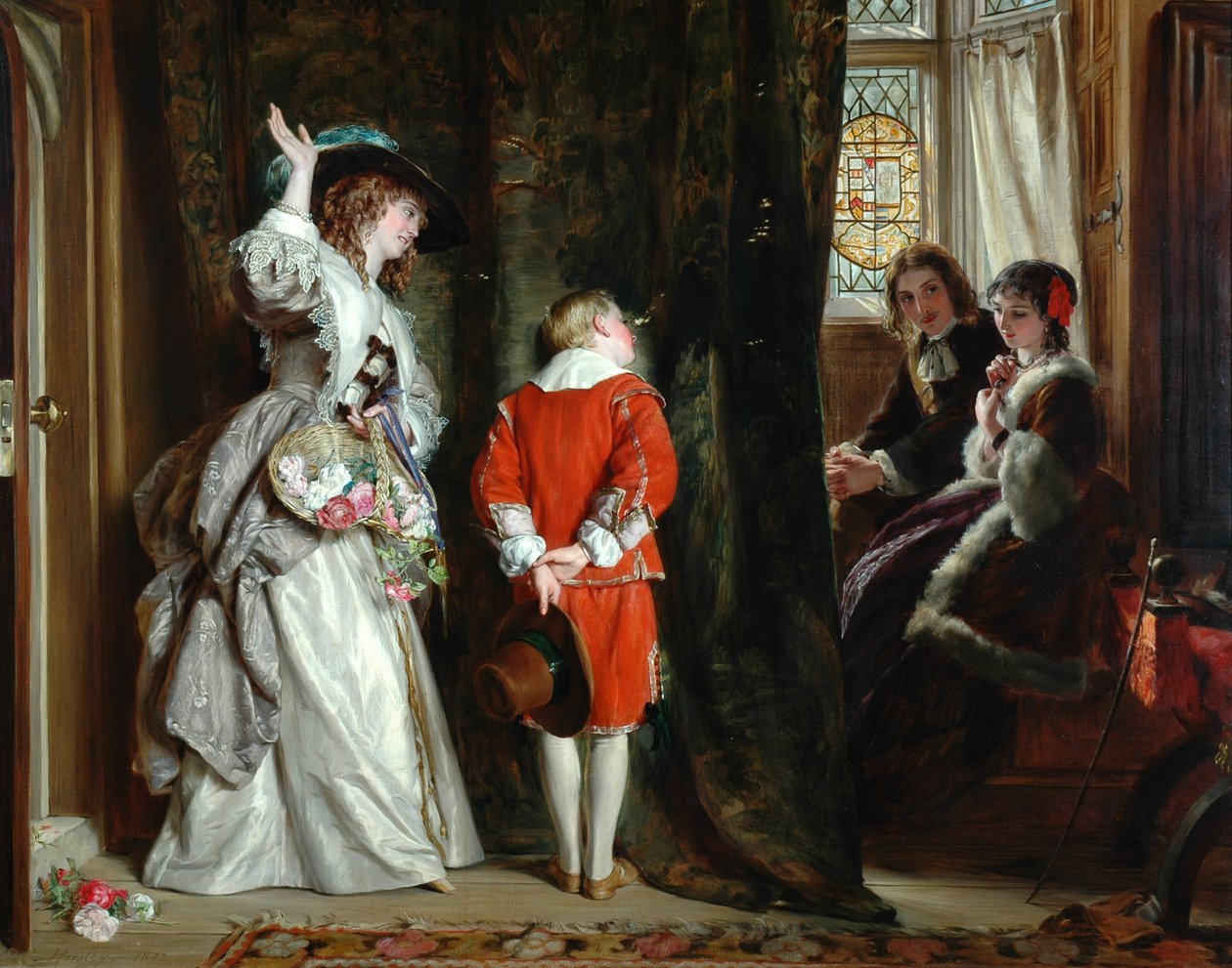 Pagar por Peeping, 1872 de John Callcott Horsley