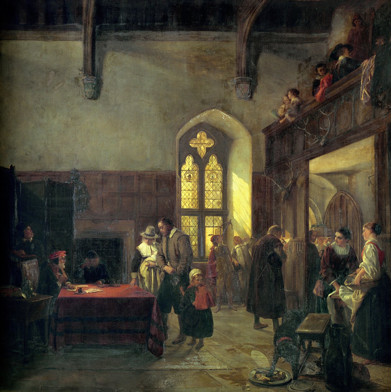 Dia de aluguel no Haddon Hall de John Callcott Horsley