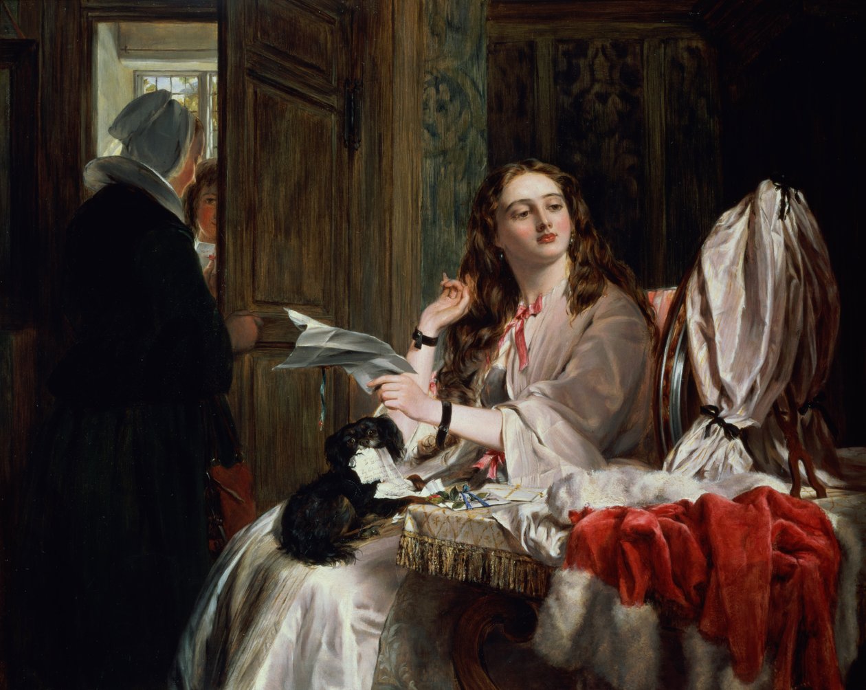 São Valentim de manhã, 1863 de John Callcott Horsley