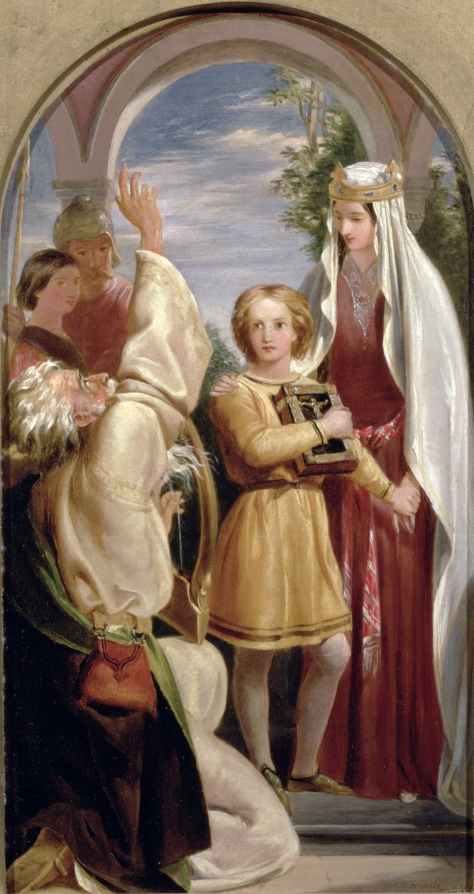 A infância de Arthur, 1851 de John Callcott Horsley