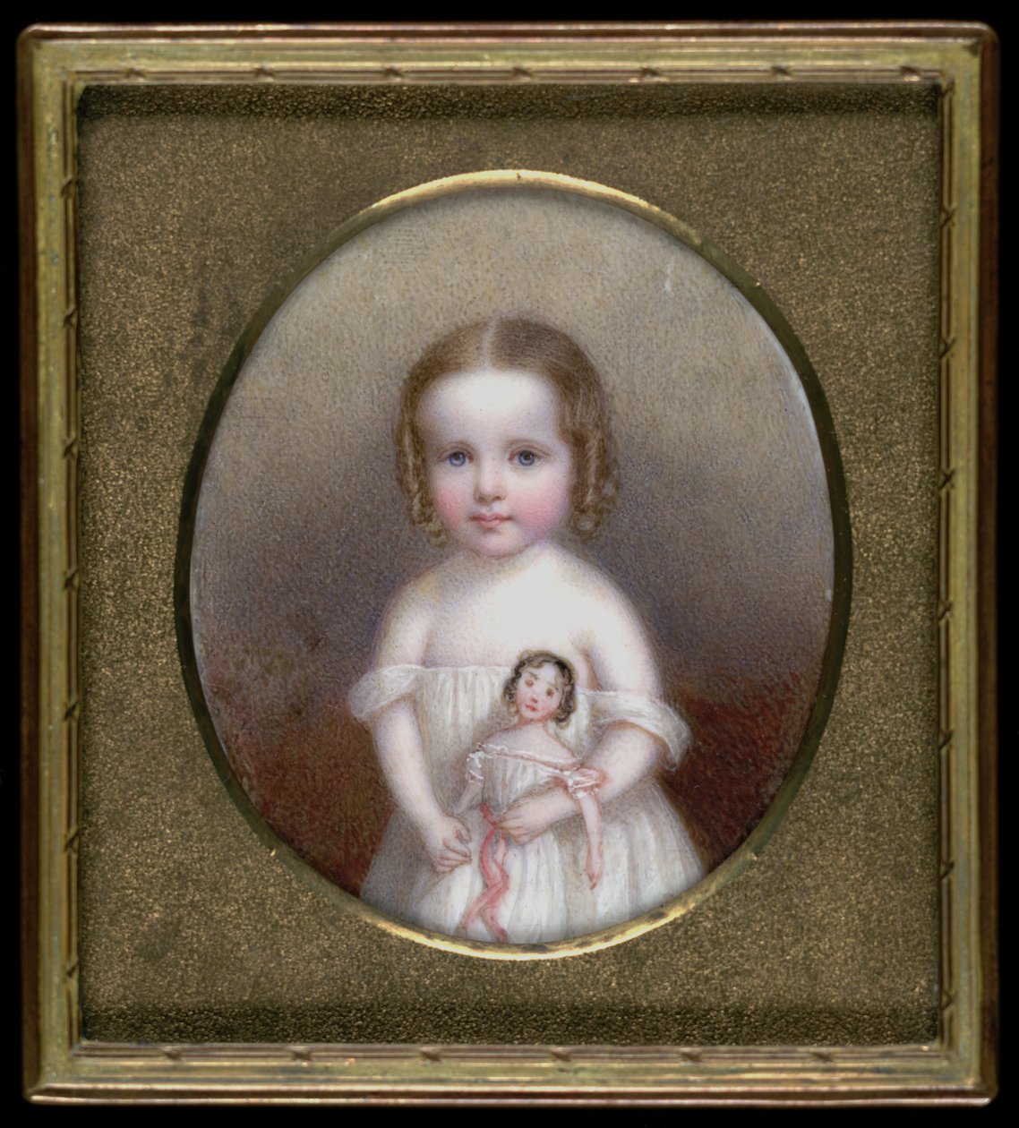 Menina com Boneca, ca. 1854. de John Carlin