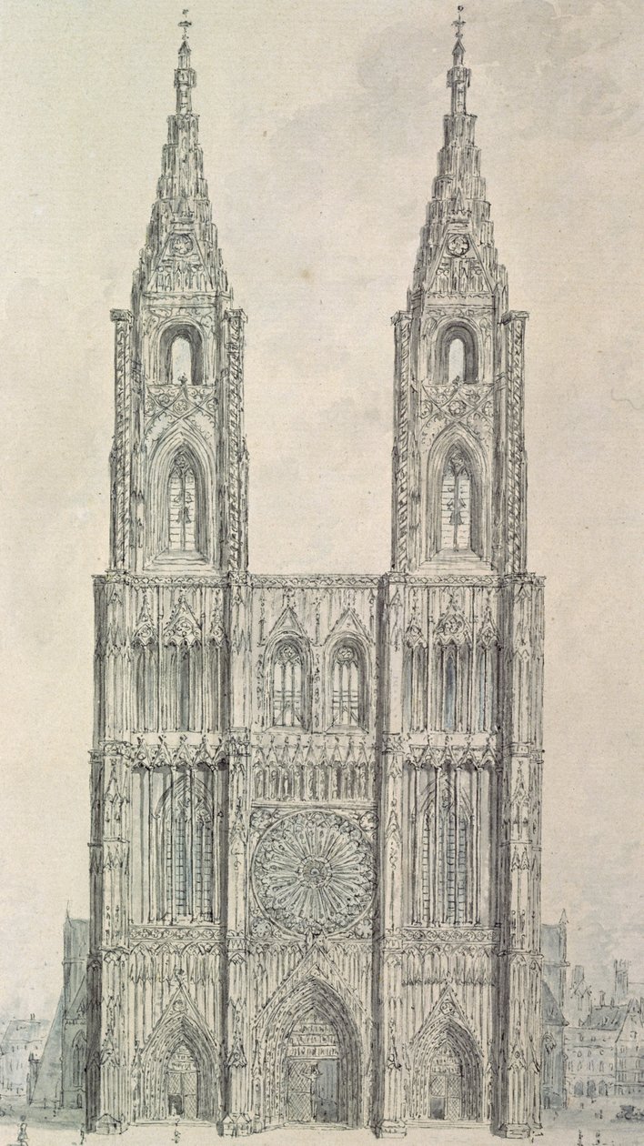 Frente Oeste da Catedral de Estrasburgo de John Carter