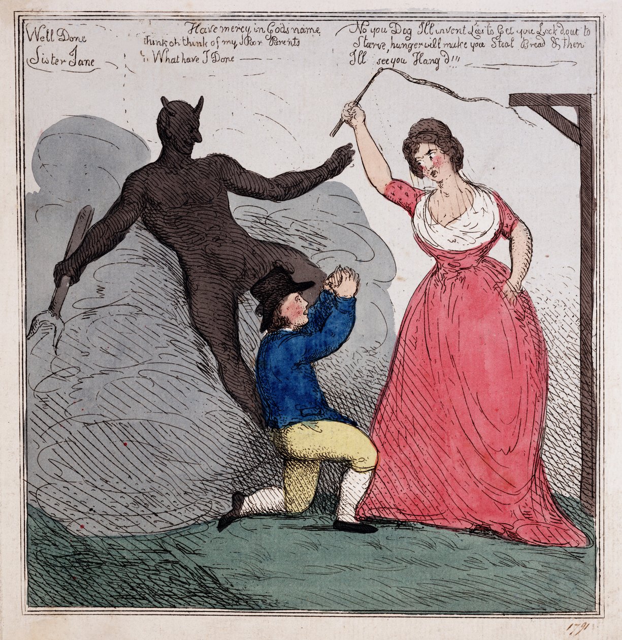 Irmã Jane, c.1791 (gravura a cores) de John Cawse