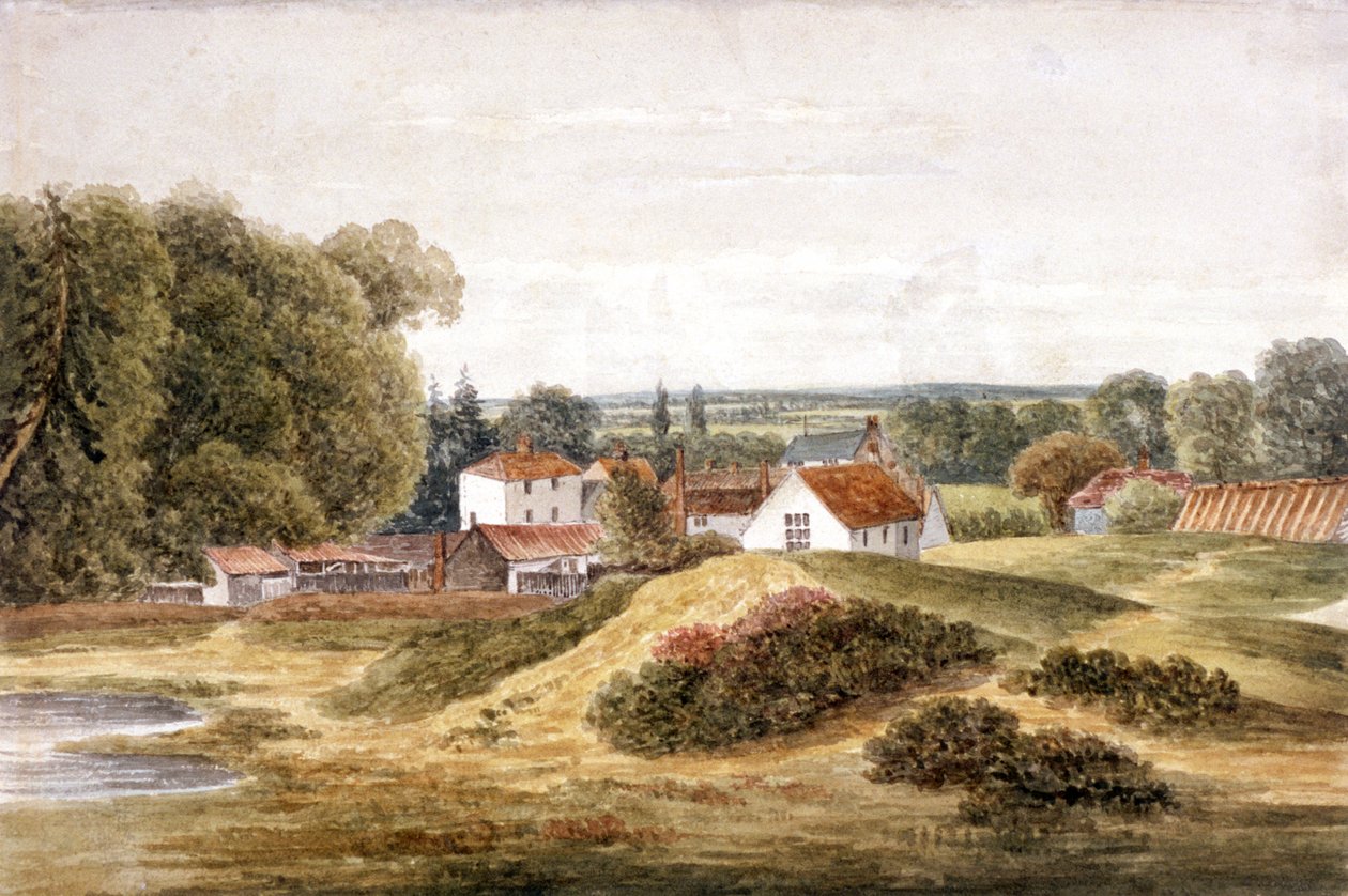 The Spaniards Inn, Hampstead Heath, Hampstead, Londres, c1820 de John Cawthorn