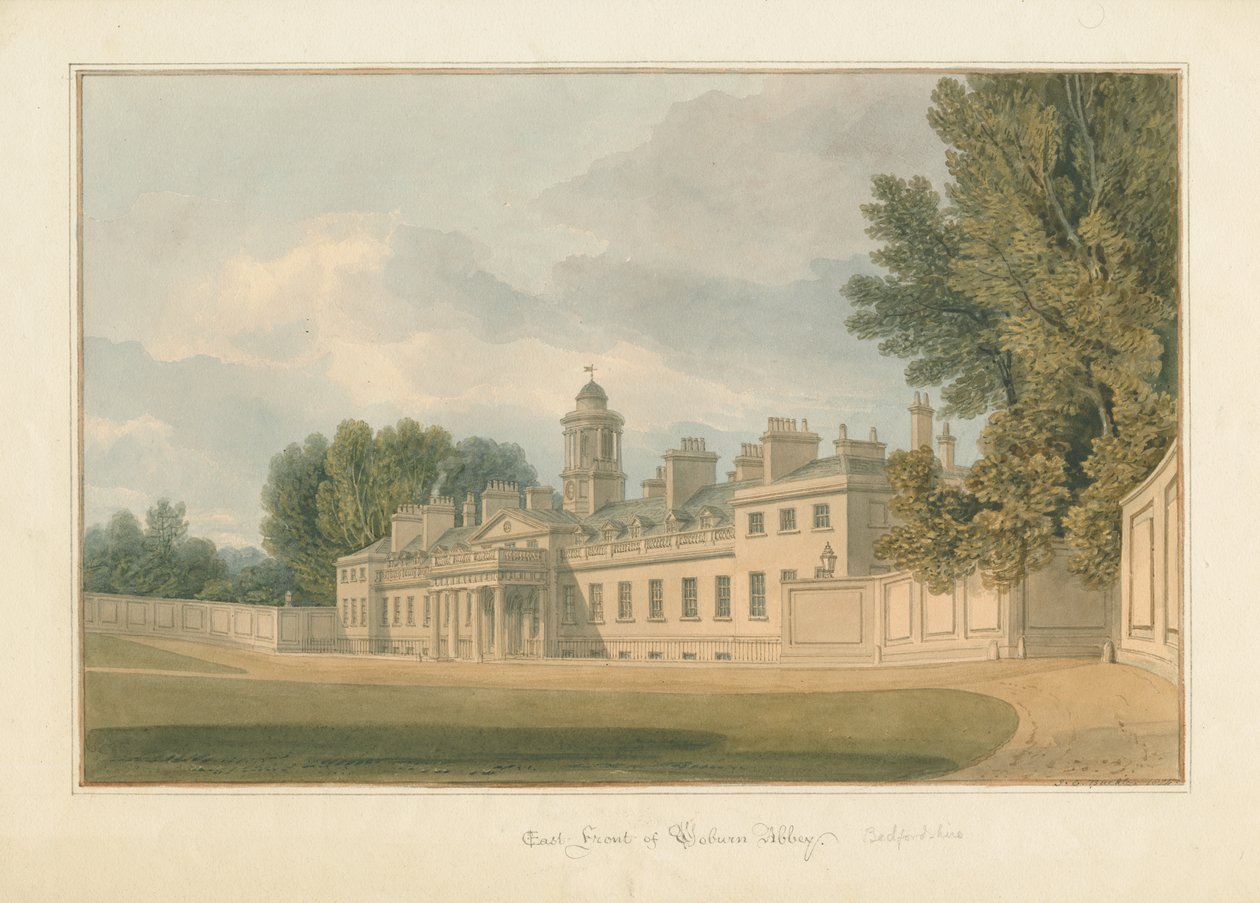 Bedfordshire - Abadia de Woburn, 1824 de John Chessell Buckler