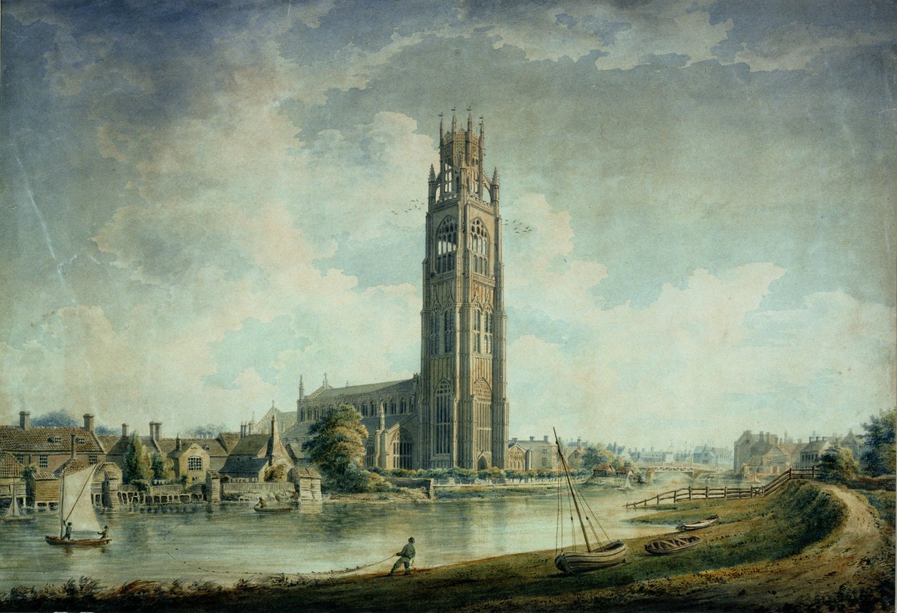 Boston Stump: vista do sudoeste de John Chessell Buckler