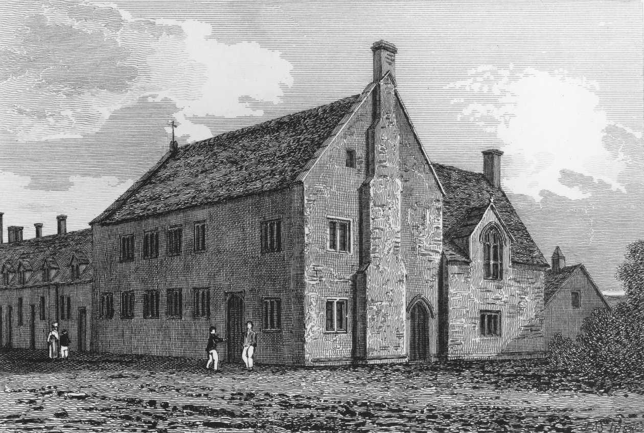 Escola de Gramática em Burford, Oxfordshire de John Chessell Buckler