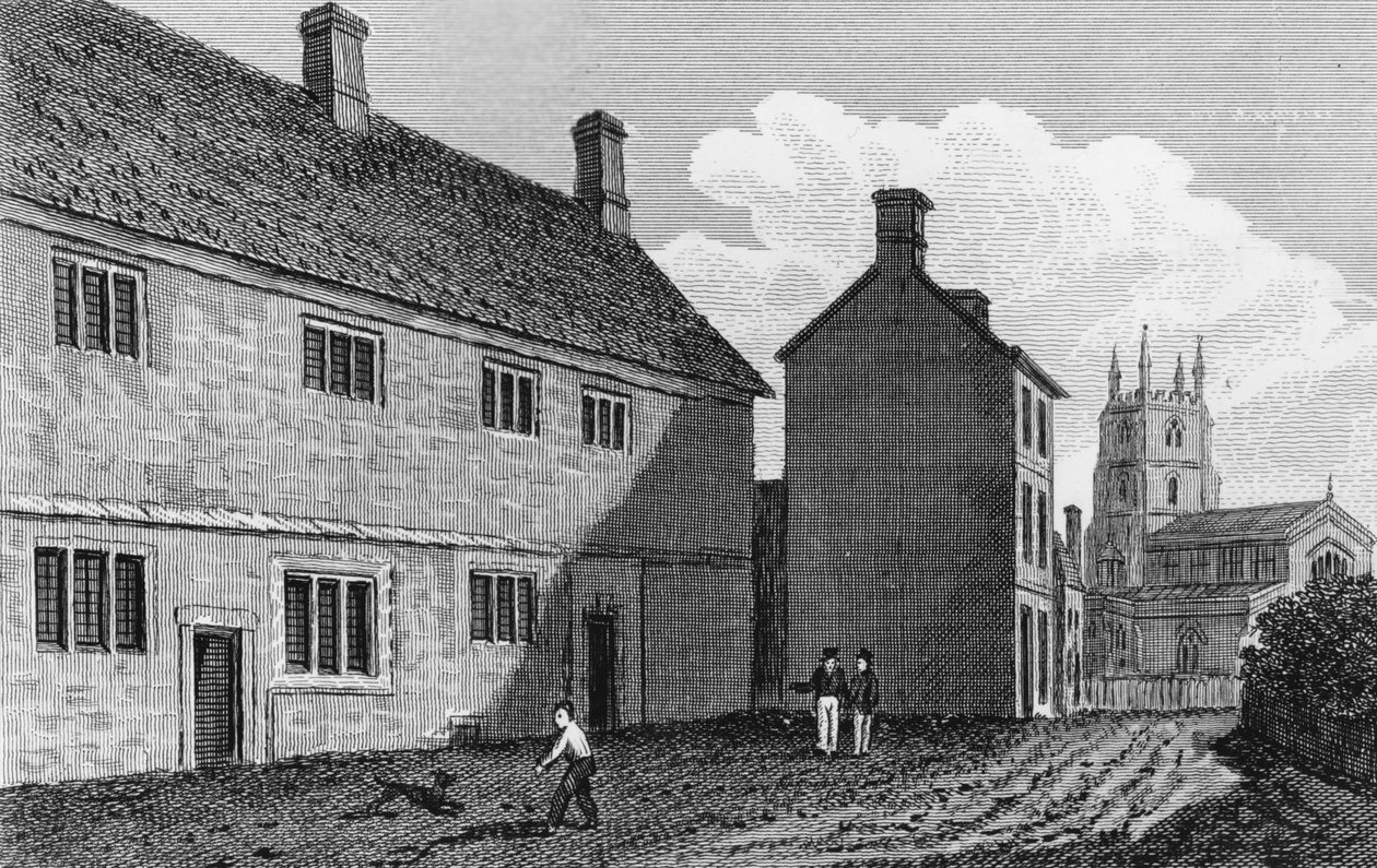 Escola de Gramática em Chipping Norton, Oxfordshire de John Chessell Buckler