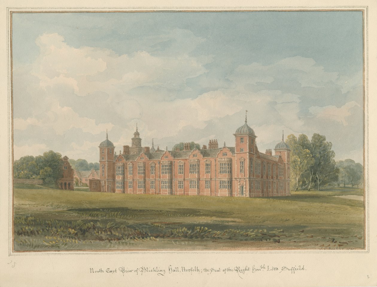 Norfolk - Blickling Hall, 1820 de John Chessell Buckler