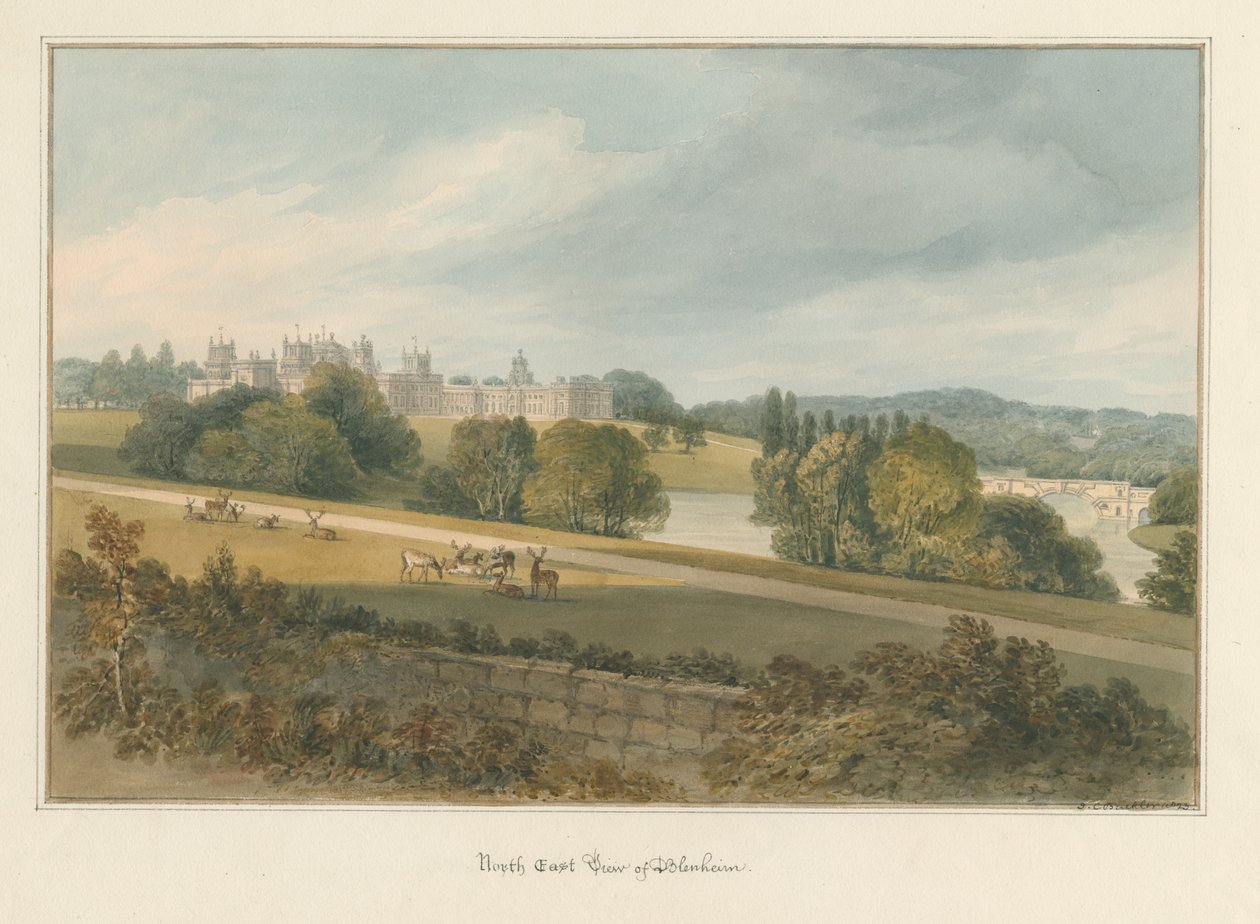 Oxfordshire - Bleinheim [Palácio], 1823 de John Chessell Buckler