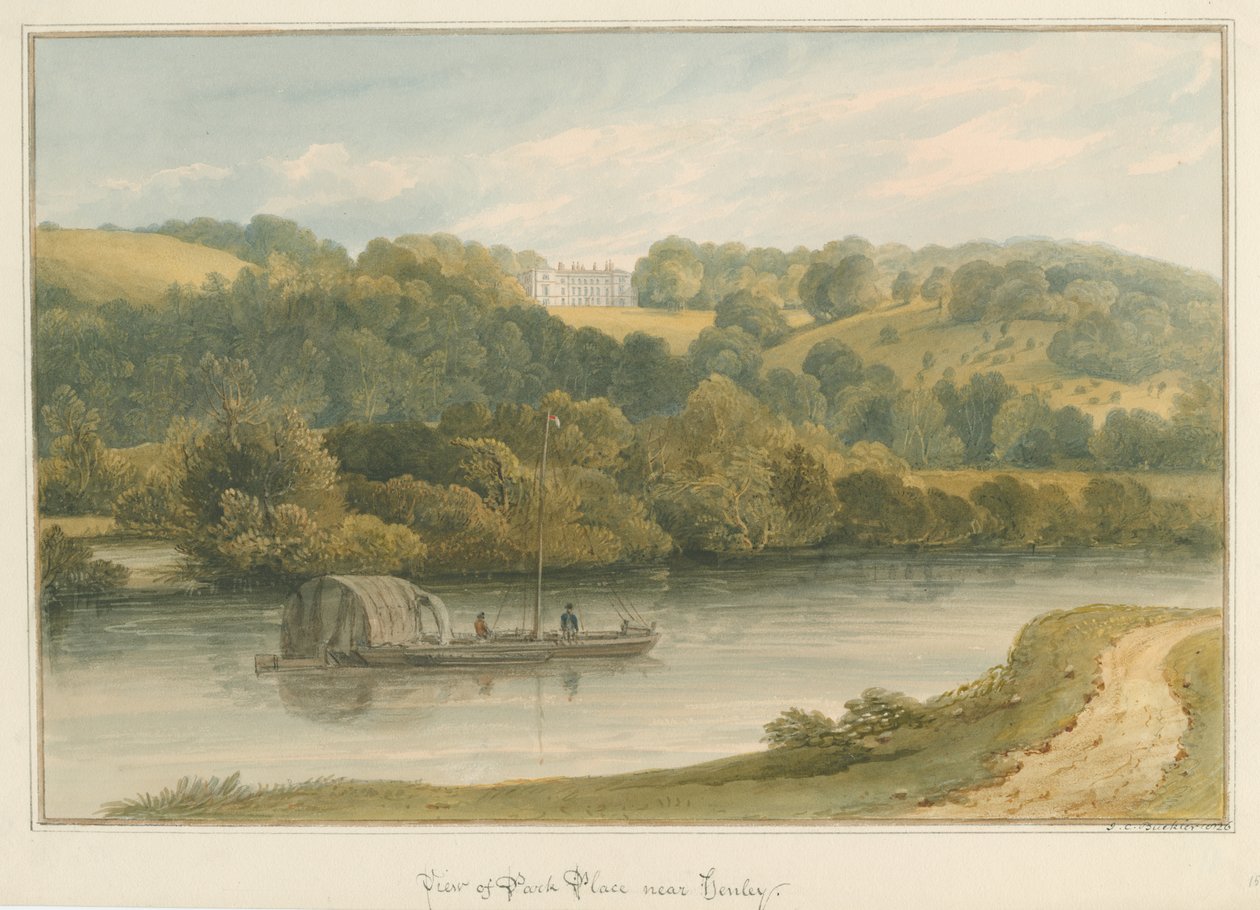 Oxfordshire - Henley upon Thames- Park Place, 1826 de John Chessell Buckler
