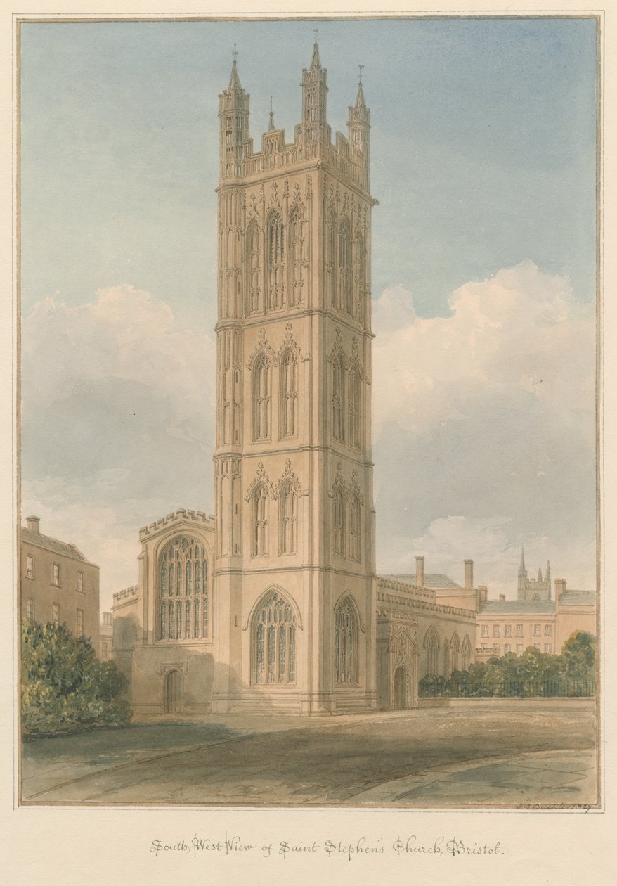 Somerset - Bristol - Igreja de Santo Estêvão de John Chessell Buckler