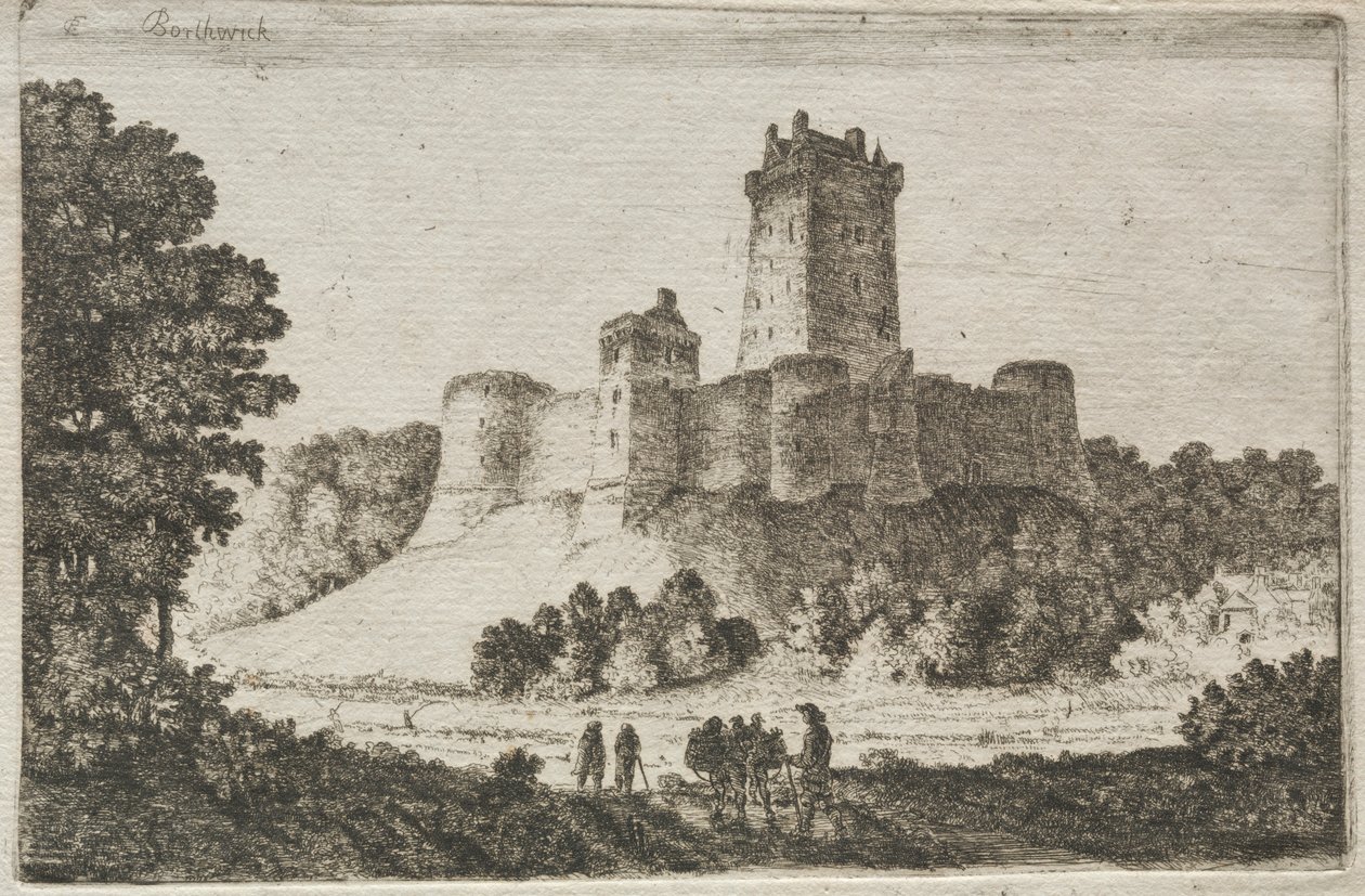 Castelo de Borthwick do leste de John Clerk of Eldin