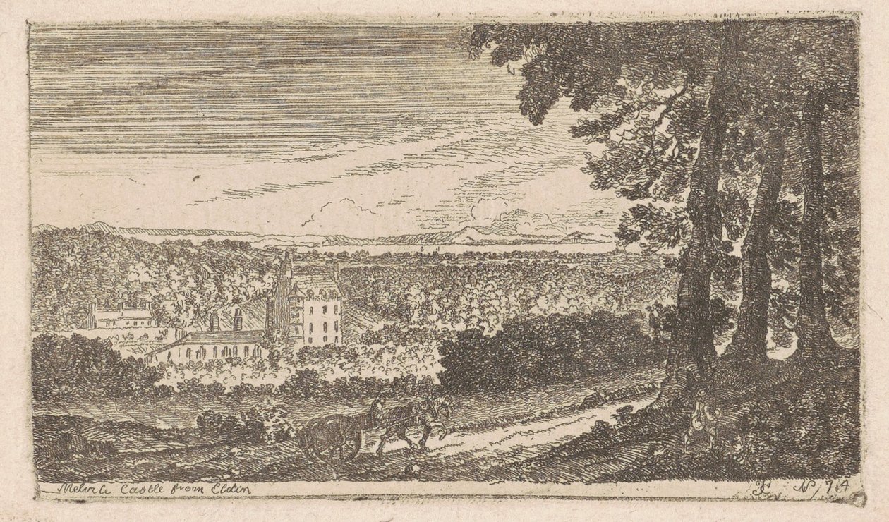 Castelo de Melville de Eldin de John Clerk, of Eldin