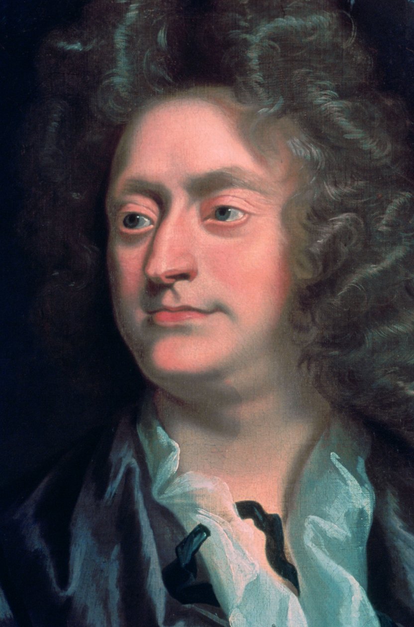 "Henry Purcell", detalhe, 1695.   de John Closterman