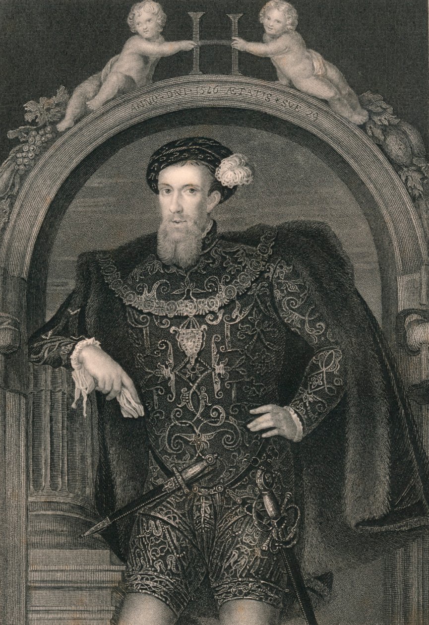 Henry Howard, conde de Surrey, c1546, início do século XIX. de John Cochran